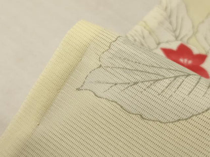 平和屋着物＊夏物　小紋　絽　舞花文　正絹　逸品　AABM1075jd