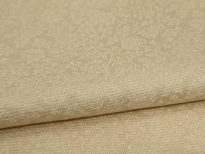 平和屋着物＊夏物　京都・西陣　織元ブランド　秦流舎　色無地　絽　草花紋紗　鳥の子色　正絹　逸品　AABM1084jd