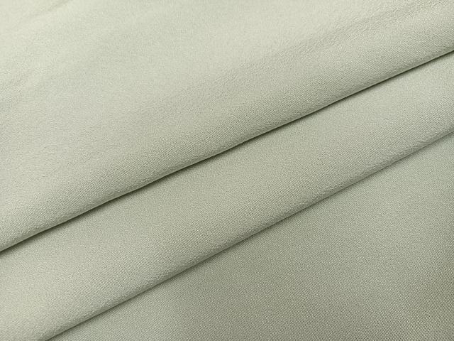 平和屋着物●上質な色無地　絹鼠色　正絹　逸品　AABM1121ph
