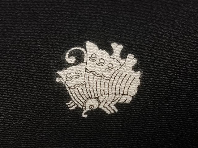 平和屋着物●豪華黒留袖　駒刺繍　花尽くし　金彩　正絹　逸品　AABM1150ph