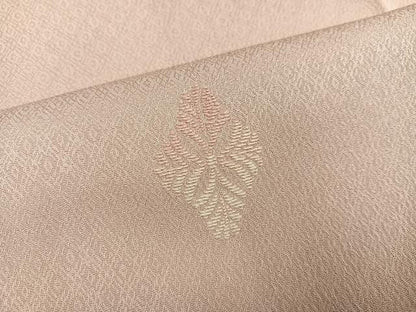 平和屋着物●訪問着　刺繍　花菱文　正絹　逸品　AABM1166ph