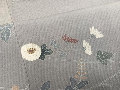 平和屋着物●訪問着　友禅　作家物　本山　枝花文　暈し染め　正絹　逸品　AABM1172ph