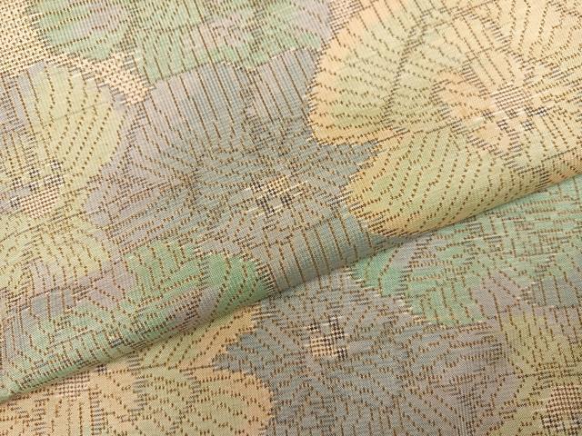平和屋着物●本場大島紬　花尽くし　正絹　逸品　AABM1206ph