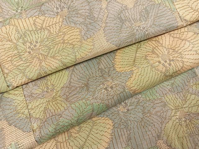 平和屋着物●本場大島紬　花尽くし　正絹　逸品　AABM1206ph
