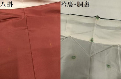 平和屋着物●本場大島紬　風景草花文　正絹　逸品　未使用　AABM1220ph