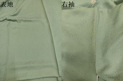 平和屋着物●上質な色無地　薄青色　正絹　逸品　AABM1227ph