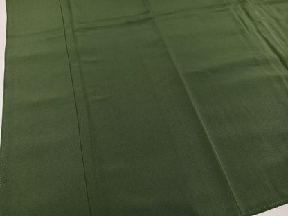 平和屋着物●上質な色無地　海松色　正絹　逸品　AABM1232ph
