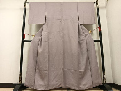 平和屋着物●上質な色無地　赤白橡色　そごう扱い　正絹　逸品　AABM1255ph