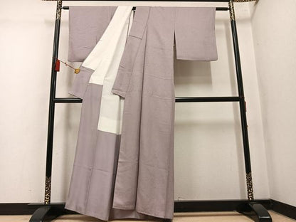 平和屋着物●上質な色無地　赤白橡色　そごう扱い　正絹　逸品　AABM1255ph