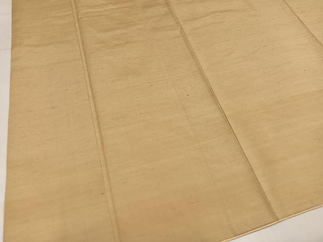 平和屋着物●上質な紬　色無地　枯色　正絹　逸品　AABM1260ph