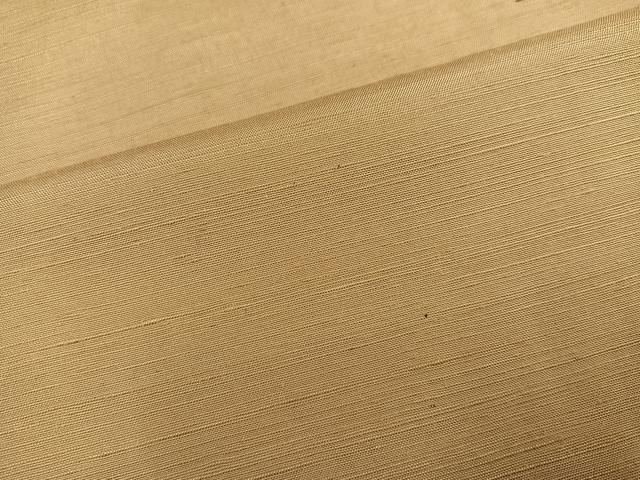 平和屋着物●上質な紬　色無地　枯色　正絹　逸品　AABM1260ph