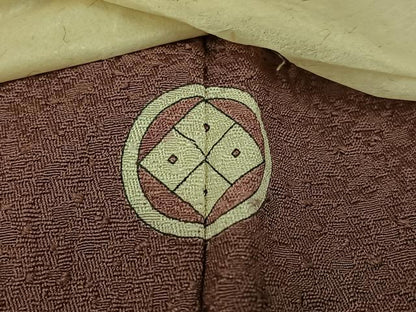 平和屋着物●上質な色無地　梅染色　正絹　逸品　未使用　AABM1268ph