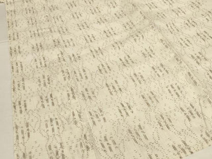 平和屋着物＊夏物　沖縄県無形文化財指定　本場八重山上布　絣文　麻　逸品　AABM1371jd