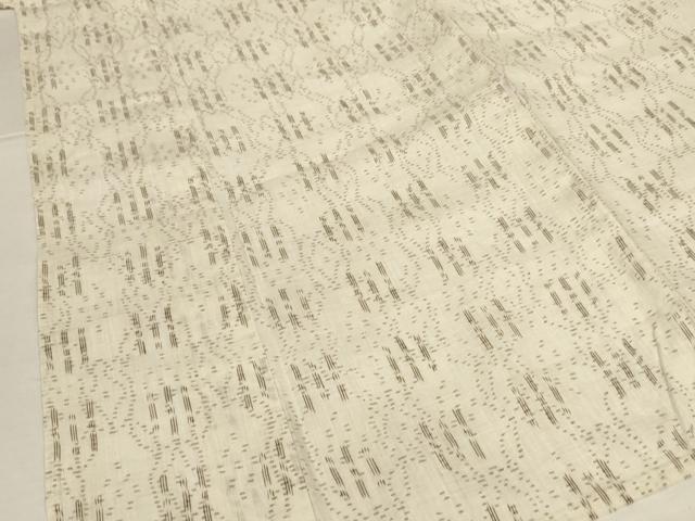平和屋着物＊夏物　沖縄県無形文化財指定　本場八重山上布　絣文　麻　逸品　AABM1371jd