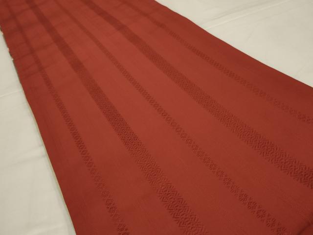 平和屋着物◎本場筑前博多織　両面　六通柄　京袋帯　献上　正絹　逸品　AABM1414ou