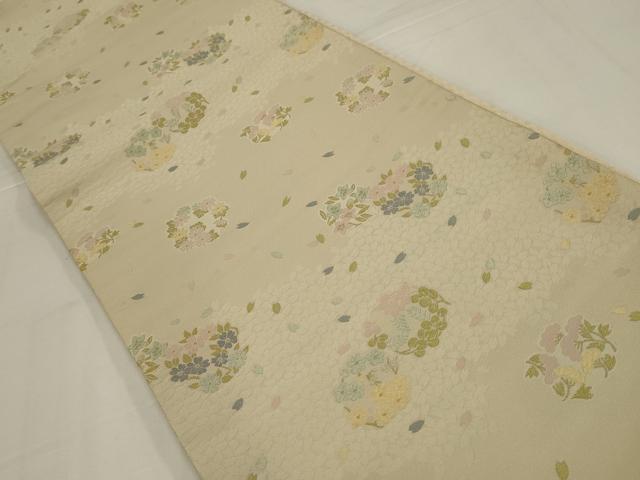 平和屋着物◎六通柄　京袋帯　花丸文　正絹　逸品　AABM1422ou