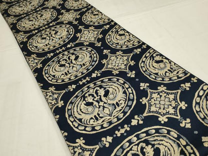 平和屋着物◎六通柄袋帯　鳳凰花文　金糸　正絹　逸品　AABM1434ou