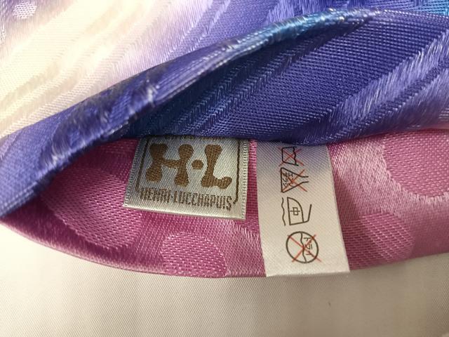 平和屋着物◎H・L（アッシュエル）　HENRI-LUC CHAPUIS　半幅帯　斜縞　AABM1458bw