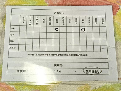 平和屋着物◎六通柄袋帯　草花文　金銀糸　正絹　逸品　AABM1470bw
