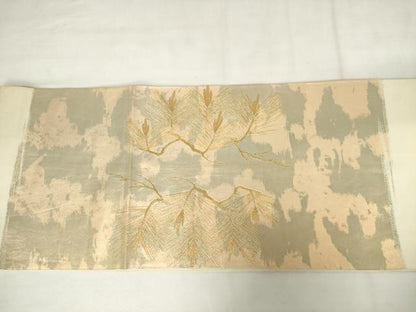 平和屋着物◎太鼓柄袋帯　松　金糸　正絹　逸品　AABM1538od