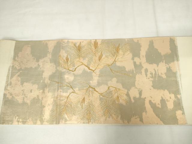 平和屋着物◎太鼓柄袋帯　松　金糸　正絹　逸品　AABM1538od