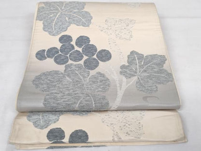 平和屋着物◎六通柄袋帯　葡萄唐草文　正絹　逸品　AABM1539od