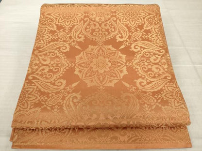 平和屋着物◎六通柄　京袋帯　飾花文　金糸　正絹　逸品　AABM1541od