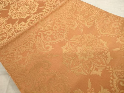 平和屋着物◎六通柄　京袋帯　飾花文　金糸　正絹　逸品　AABM1541od