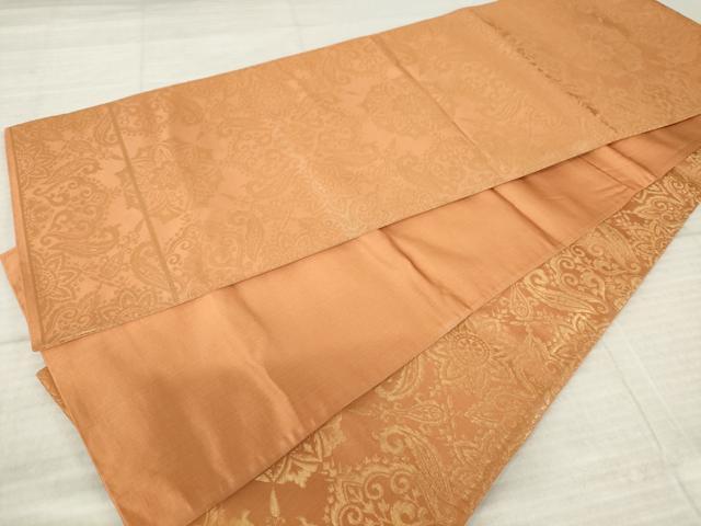 平和屋着物◎六通柄　京袋帯　飾花文　金糸　正絹　逸品　AABM1541od