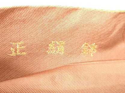 平和屋着物◎六通柄　本袋帯　唐織　正絹錦　更紗花文　正絹　逸品　AABM1549od