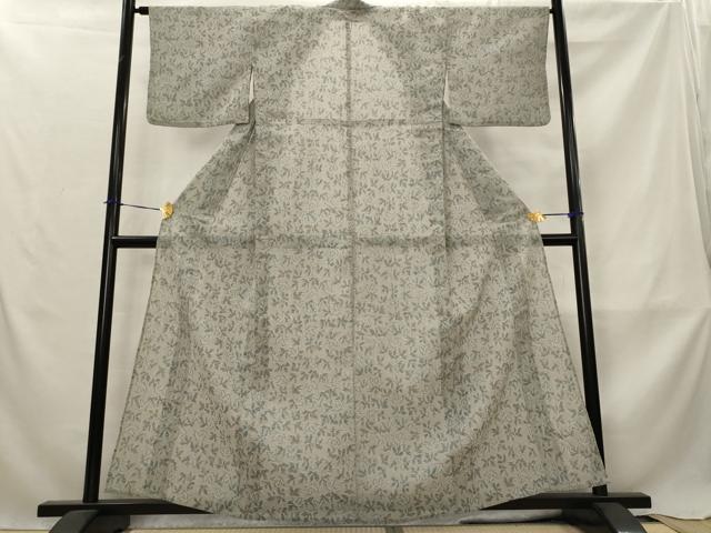 平和屋着物＊夏物　小紋　ちぢみ織　花尽くし　AABM1561st