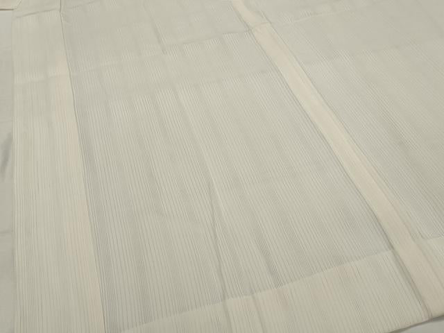 平和屋着物＊夏物　長襦袢　縦絽　胡粉色　正絹　逸品　AABM1563st