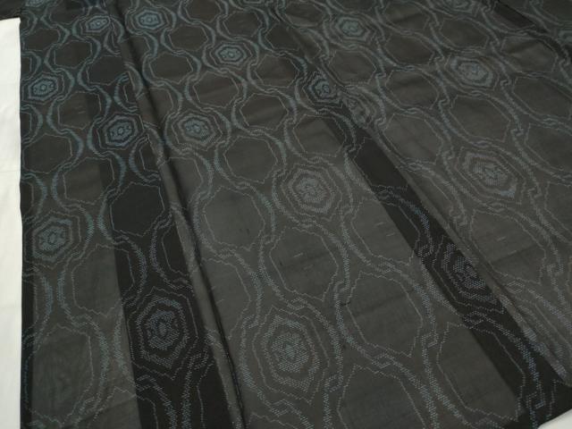 平和屋着物＊夏物　本場大島紬　夏大島　亀甲文　正絹　逸品　AABM1599st