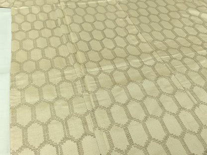 平和屋着物▽本場大島紬　単衣　亀甲文　正絹　逸品　AABM1804jh