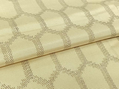 平和屋着物▽本場大島紬　単衣　亀甲文　正絹　逸品　AABM1804jh