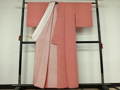 平和屋着物▽江戸小紋　単衣　鮫小紋柄　正絹　逸品　AABM1809jh