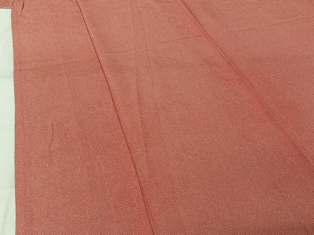 平和屋着物▽江戸小紋　単衣　鮫小紋柄　正絹　逸品　AABM1809jh