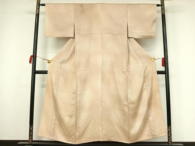 平和屋着物▽上質な小紋　単衣　霞文　暈し染め　正絹　逸品　AABM1816jh