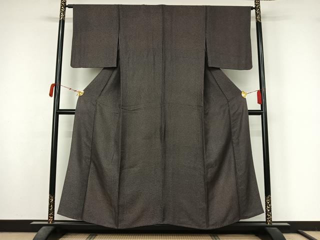 平和屋着物▽江戸小紋　単衣　鮫小紋柄　正絹　逸品　AABM1822jh