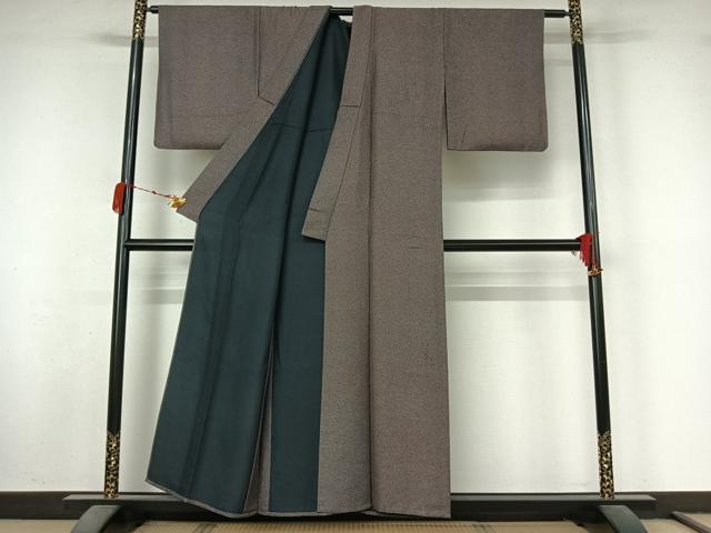 平和屋着物▽江戸小紋　単衣　鮫小紋柄　正絹　逸品　AABM1822jh