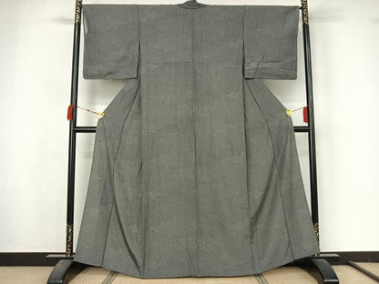 平和屋着物▽江戸小紋　単衣　寄せ小紋柄　正絹　逸品　AABM1825jh