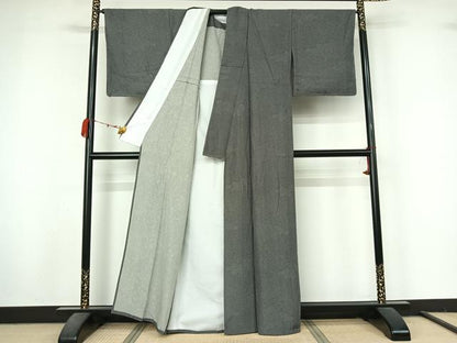 平和屋着物▽江戸小紋　単衣　寄せ小紋柄　正絹　逸品　AABM1825jh