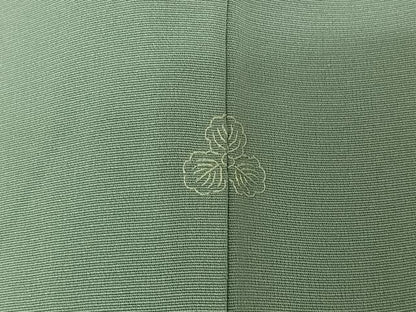 平和屋着物▽訪問着　単衣　木賊　金彩　正絹　逸品　AABM1838jh