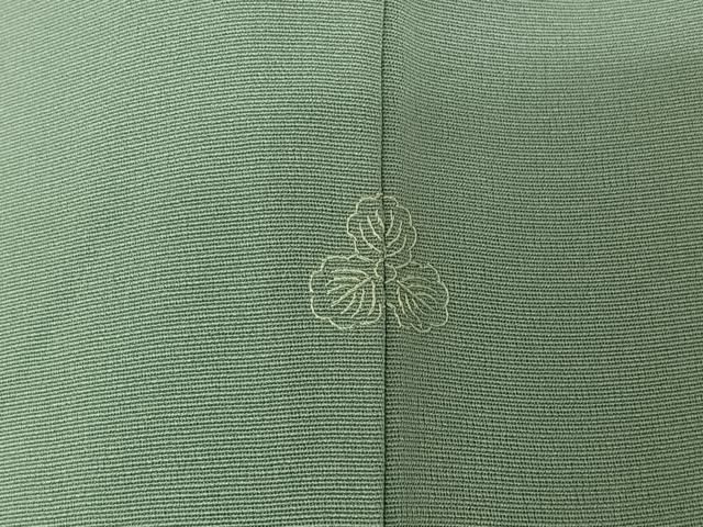 平和屋着物▽訪問着　単衣　木賊　金彩　正絹　逸品　AABM1838jh