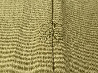 平和屋着物▽訪問着　単衣　竹屋町刺繍　源氏香草葉文　金銀彩　正絹　逸品　AABM1840jh