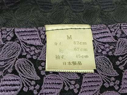 平和屋着物▽道行コート　スリーシーズン　春夏秋　塵除け　草花文　AABM1845jh