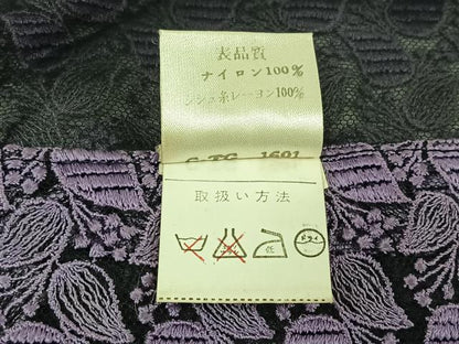 平和屋着物▽道行コート　スリーシーズン　春夏秋　塵除け　草花文　AABM1845jh