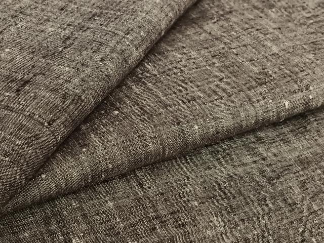 平和屋着物▽上質な紬　単衣　霞文　正絹　逸品　AABM1850jh