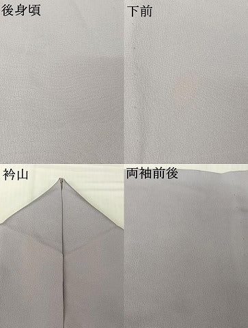 平和屋着物▽訪問着　単衣　作家物　枝花文　正絹　逸品　AABM1858jh