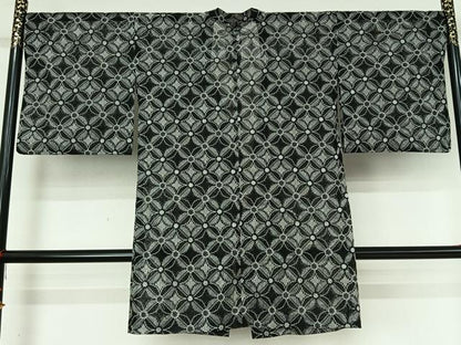 平和屋着物▽道行コート　スリーシーズン　春夏秋　塵除け　七宝文　ロング丈　AABM1890jh